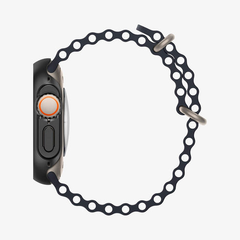 ACS05458 - Apple Watch Ultra (Apple Watch (49mm)) Case Thin Fit in black showing the front
